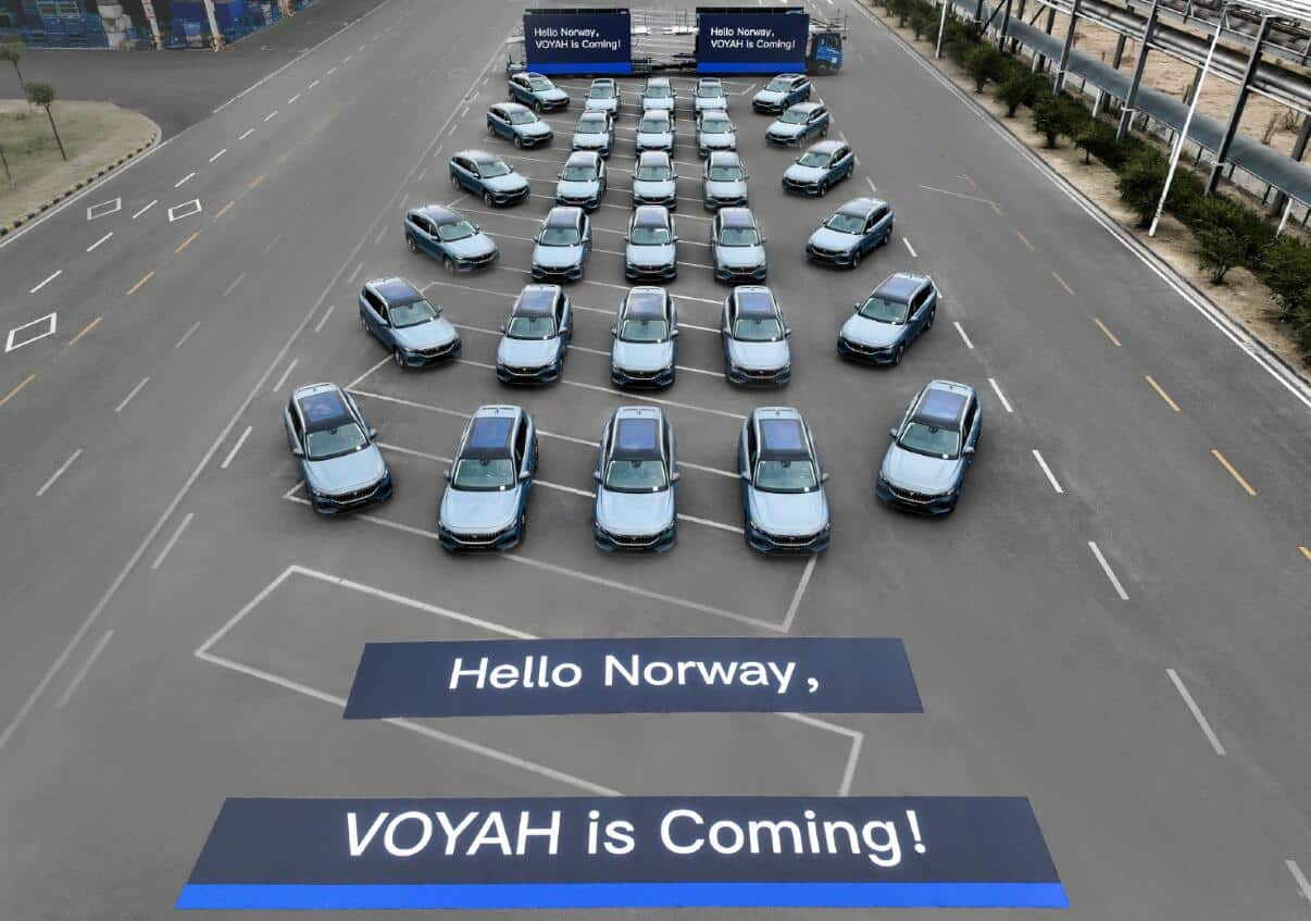 Dongfeng Motor's EV arm Voyah begins sending first 500 vehicles to Norway