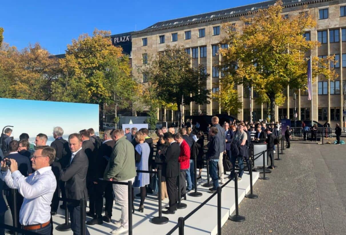 Nio president shares images from Nio Berlin 2022 as event about to begin