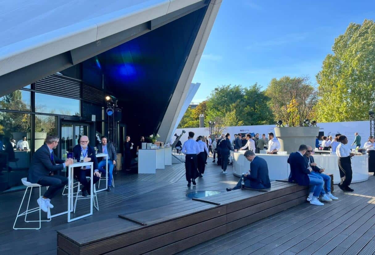 Nio president shares images from Nio Berlin 2022 as event about to begin