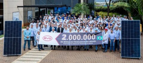 BYD produces over 2 million solar modules in Brazil