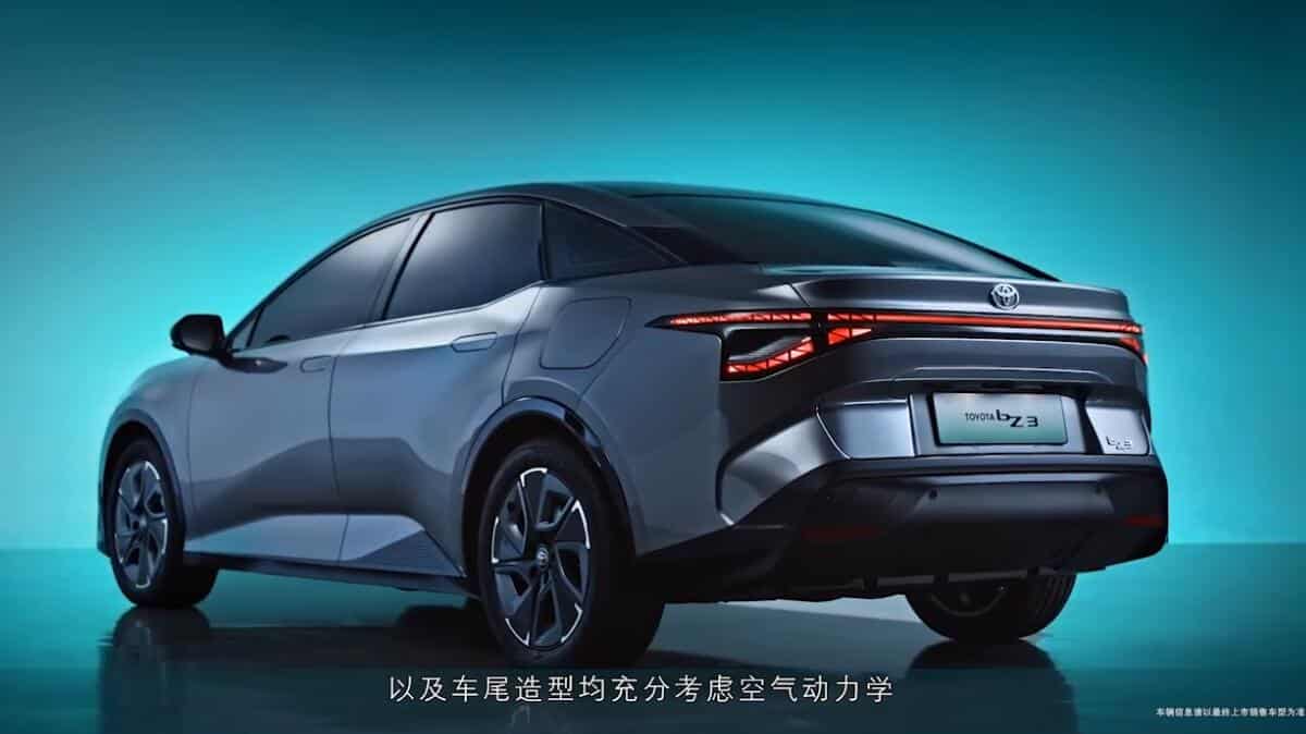 Toyota unveils electric sedan bZ3 with BYD battery and motor in China