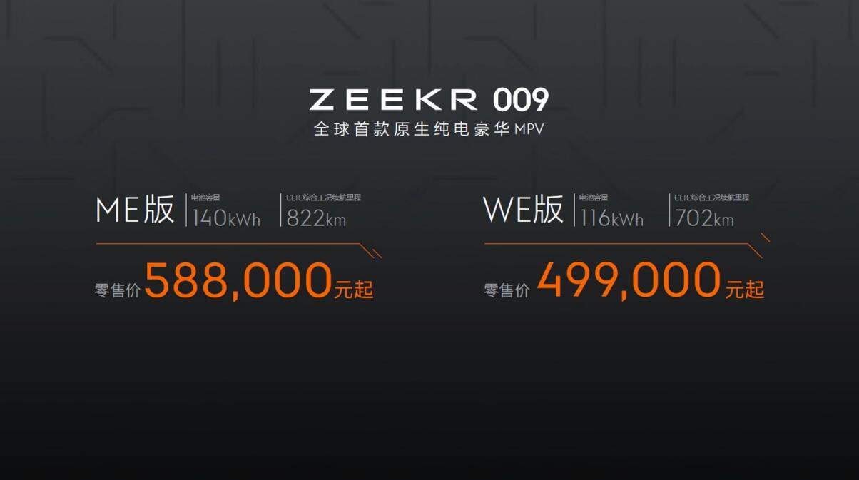 Zeekr 009 MPV officially launched: Will feature CATL Qilin Battery, deliveries to begin in Jan 2023