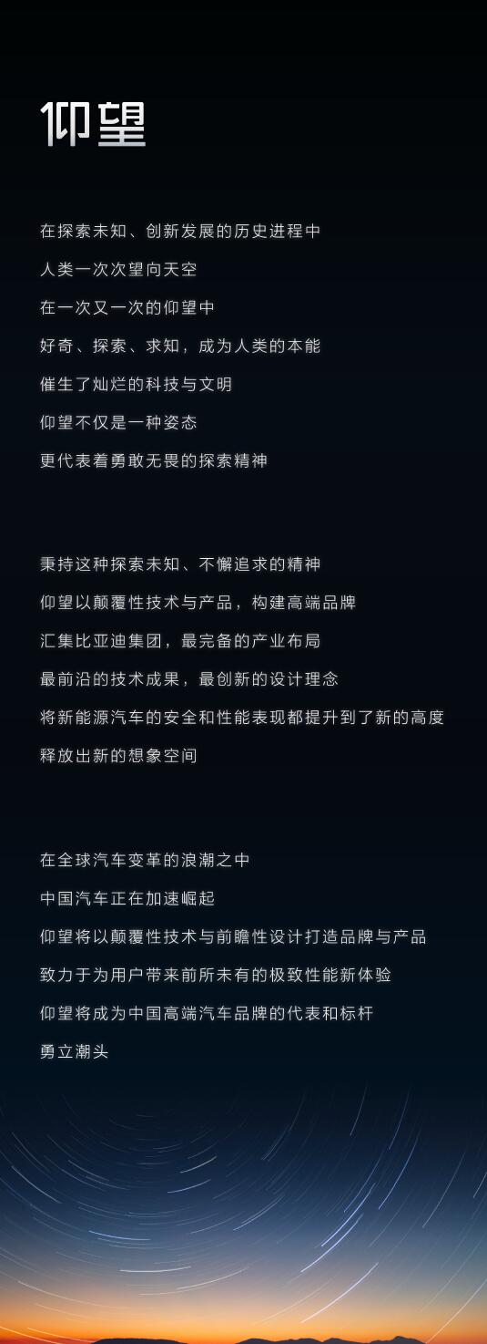 BYD finalizes Chinese name for its premium car brand