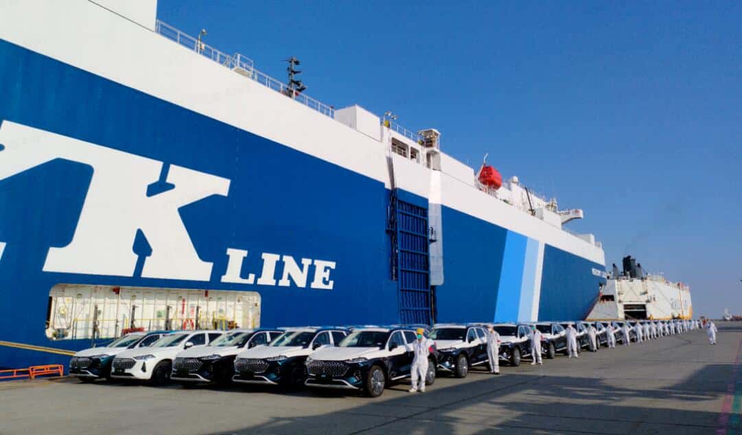 Great Wall begins shipping 300 Coffee 01 PHEVs from Shanghai to Europe