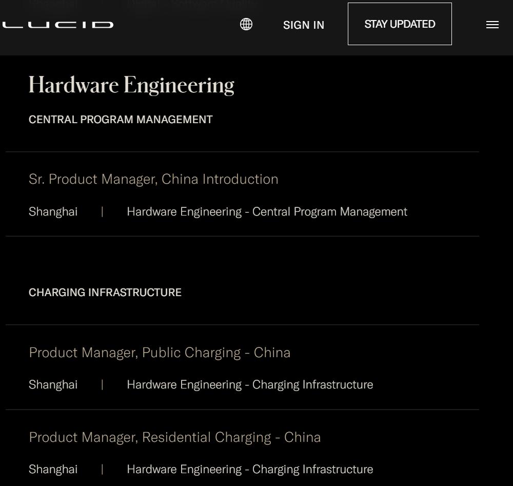 US EV startup Lucid hiring for 14 jobs in China