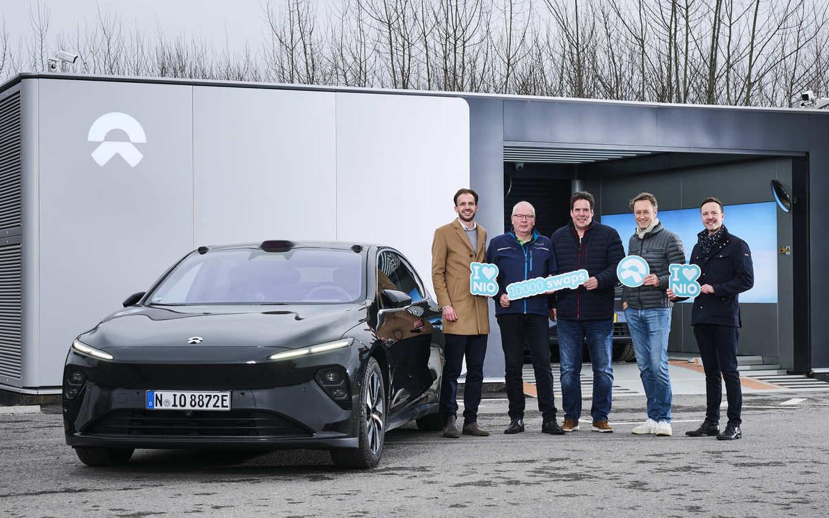 Nio sees milestone of 10,000th battery swap completed in Europe