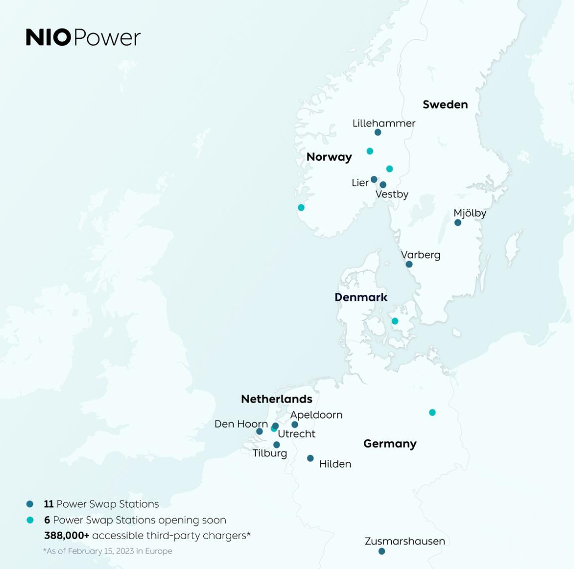Nio sees milestone of 10,000th battery swap completed in Europe
