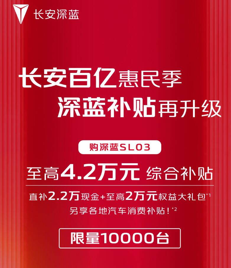 Changan's EV brand Shenlan offers up to ,030 discount on vehicle purchases