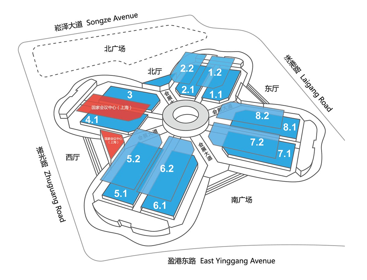 Shanghai auto show: Complete map about exhibitors' booths-CnEVPost