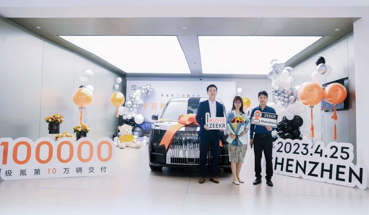 Zeekr reaches 100,000 cumulative deliveries