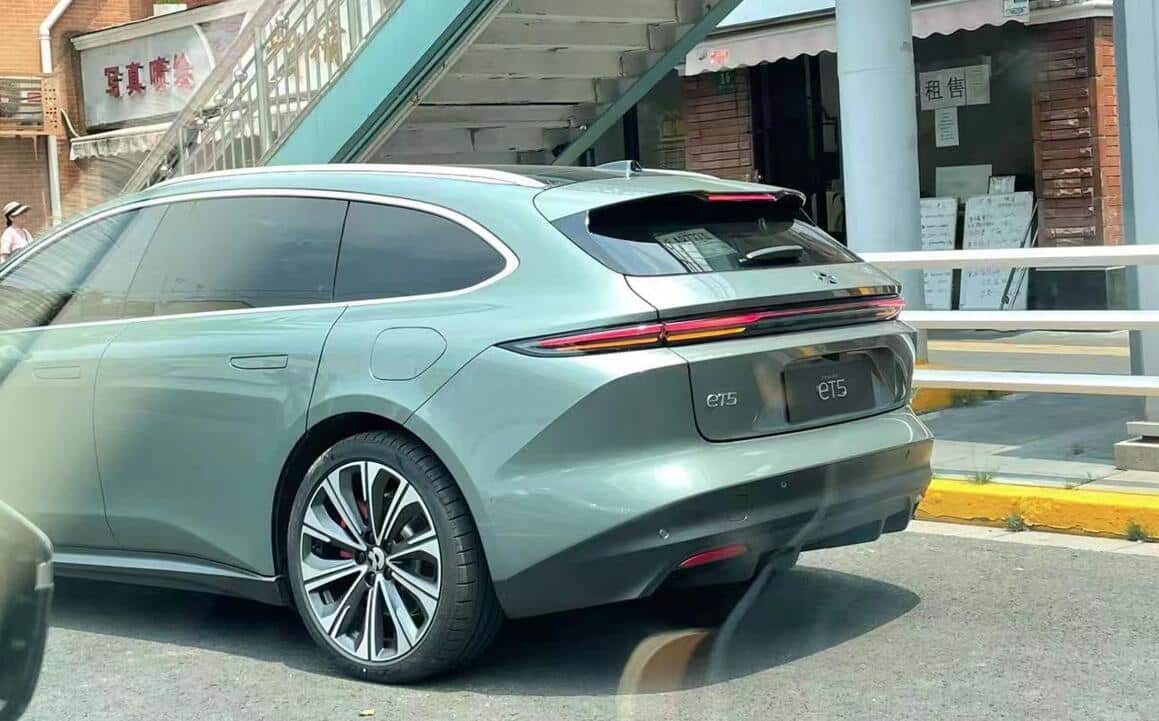 Nio ET5 touring spotted in real life in China uncamouflaged