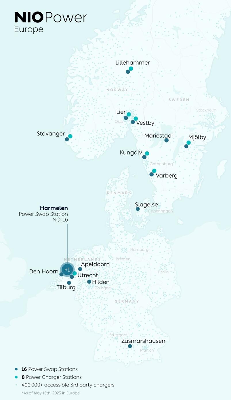 First swap station built by Nio and Shell in Europe goes online