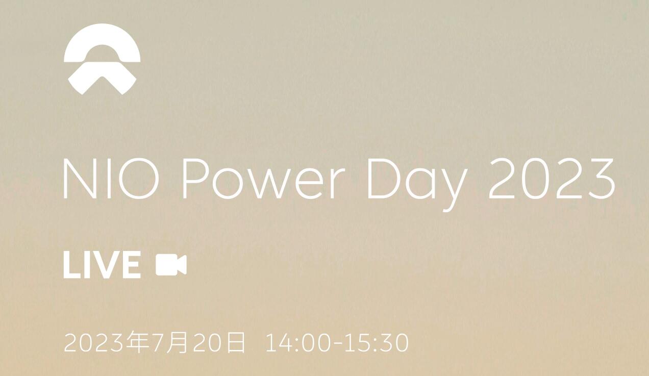 Nio to hold Nio Power Day 2023 on Jul 20