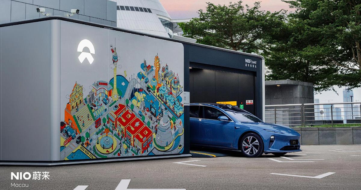 Nio's 2nd swap station in Macau goes live