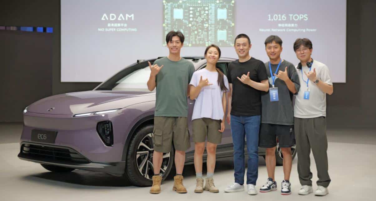 Actor in Nio's new EC6 launch event, buys an EC6