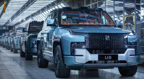 BYD Yangwang U8's 1st production cars roll off line, deliveries to start soon