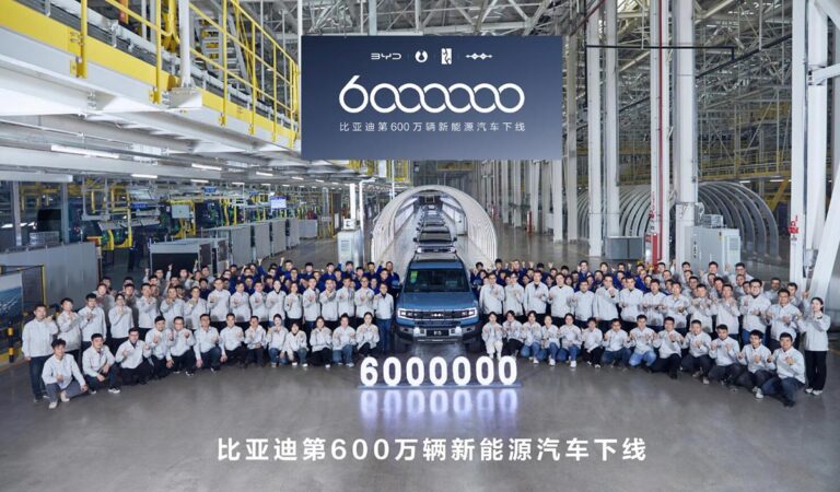 BYD sees 6 millionth NEV roll off production line
