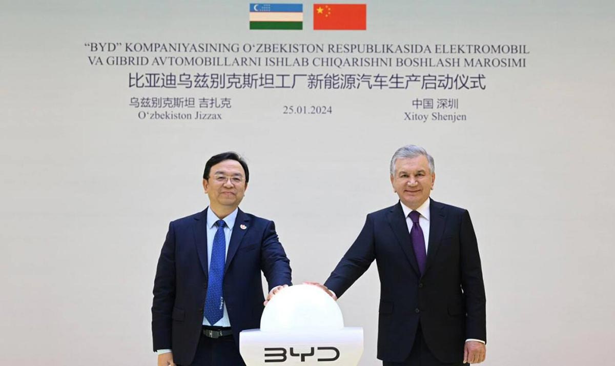 BYD launches production at its plant in Uzbekistan