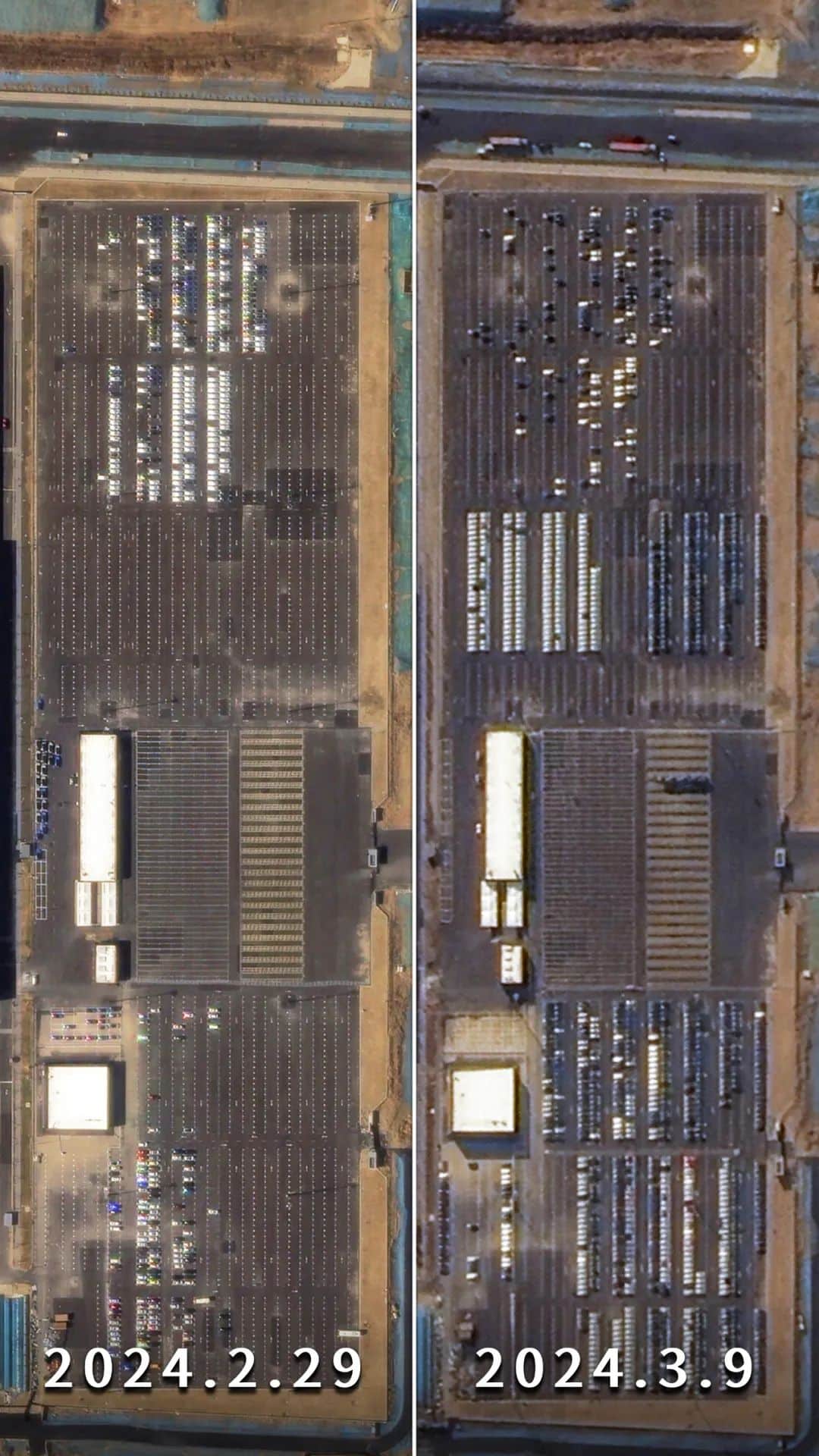 From empty land to parked cars: Satellite images show how fast Xiaomi's EV plant was built