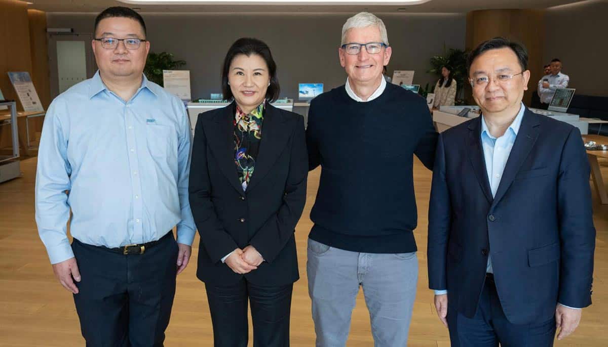 BYD chairman Wang Chuanfu meets Apple CEO Tim Cook in Shanghai