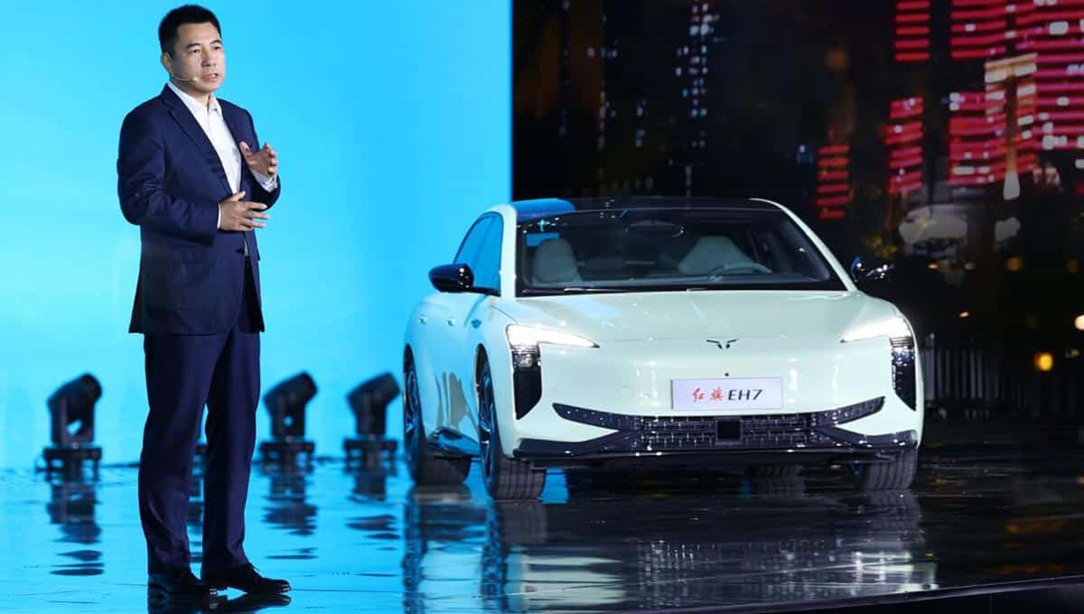 FAW Hongqi launches all-electric sedan EH7 with starting price of ,920