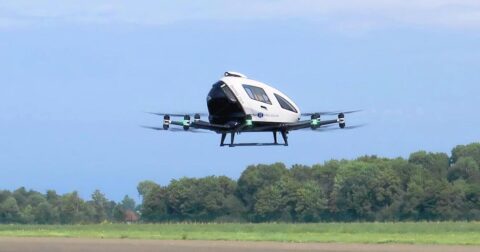 Ehang says it gets clearance to mass produce its EH216-S eVTOL in China