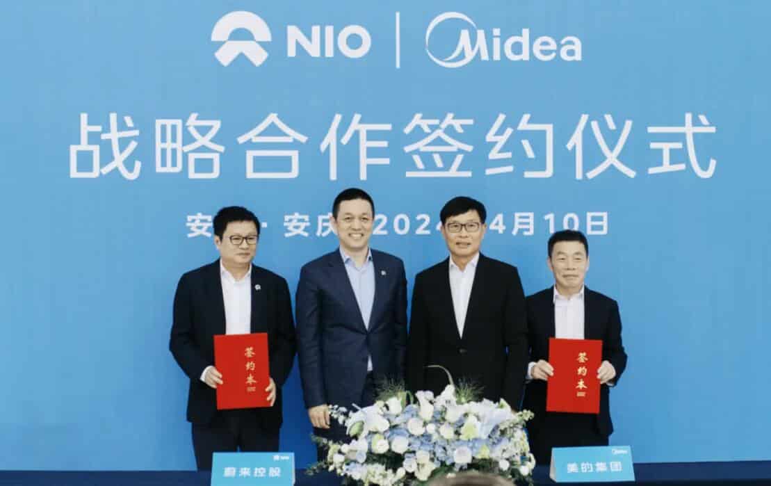 Nio signs strategic partnership with home appliance giant Midea