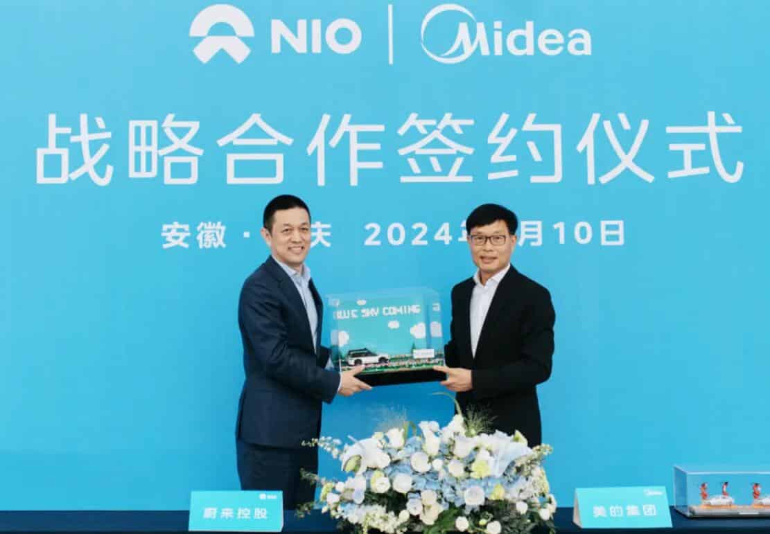 Nio signs strategic partnership with home appliance giant Midea