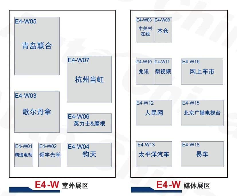 2024 Beijing auto show: Detailed booth map