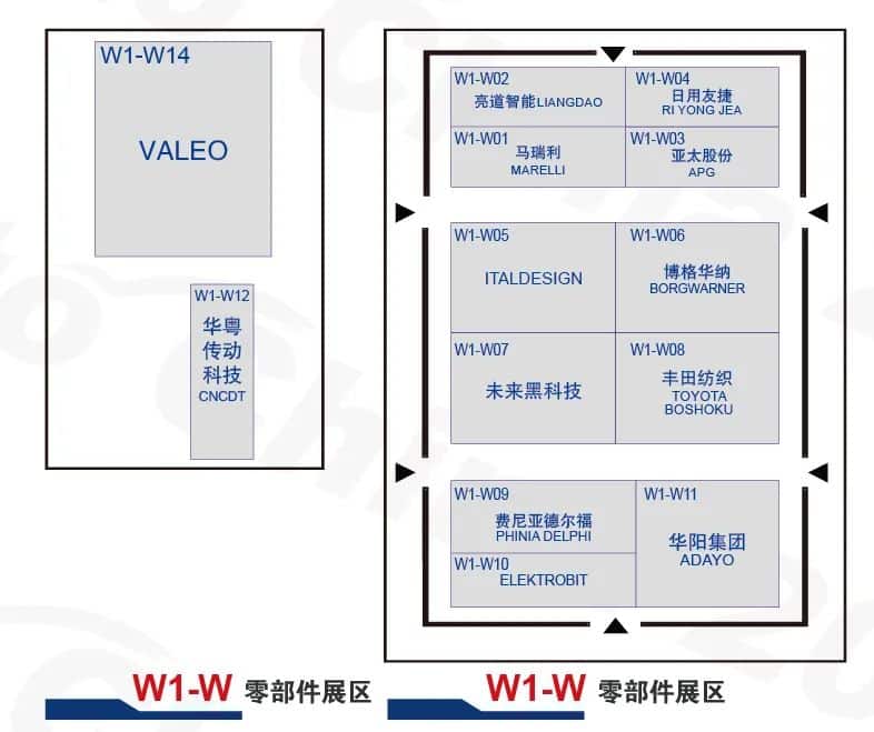 2024 Beijing auto show: Detailed booth map