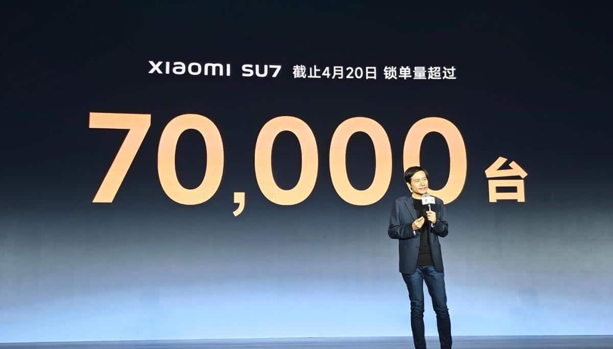 Xiaomi aims to deliver 100,000 SU7 EVs this year