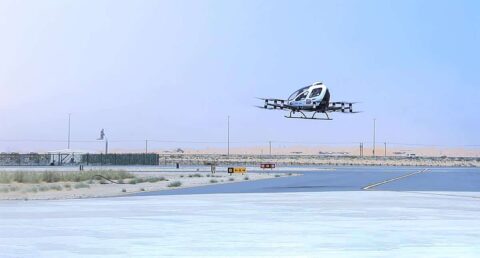 Chinese eVTOL maker Ehang completes passenger-carrying demo flight in UAE