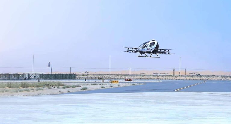Chinese eVTOL maker Ehang completes passenger-carrying demo flight in UAE