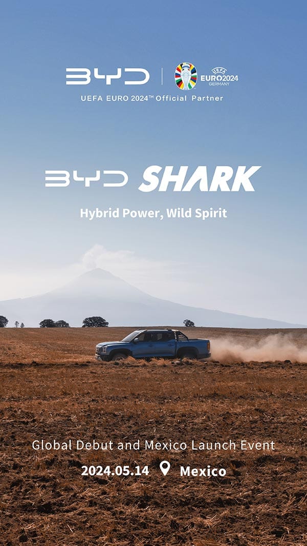 BYD Shark pickup to make global debut in Mexico on May 14