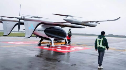Chinese eVTOL maker Autoflight completes test flight at Shanghai Pudong Airport