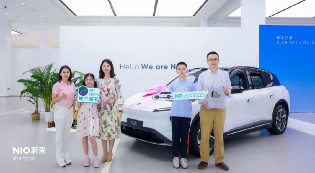 Nio reaches 200,000th ES6 delivery milestone
