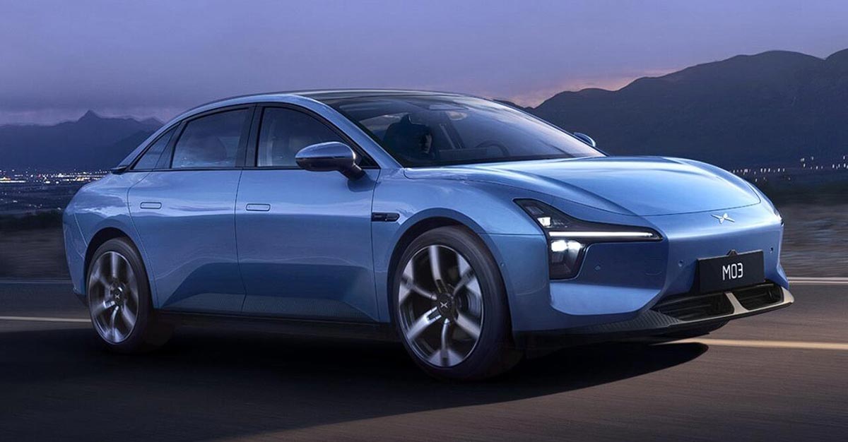 Xpeng names Mona series debut model M03, releases 1st official image