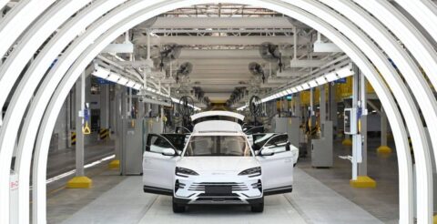 BYD Uzbekistan plant sees 1st mass-produced cars roll off line