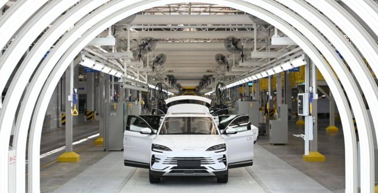 BYD Uzbekistan plant sees 1st mass-produced cars roll off line