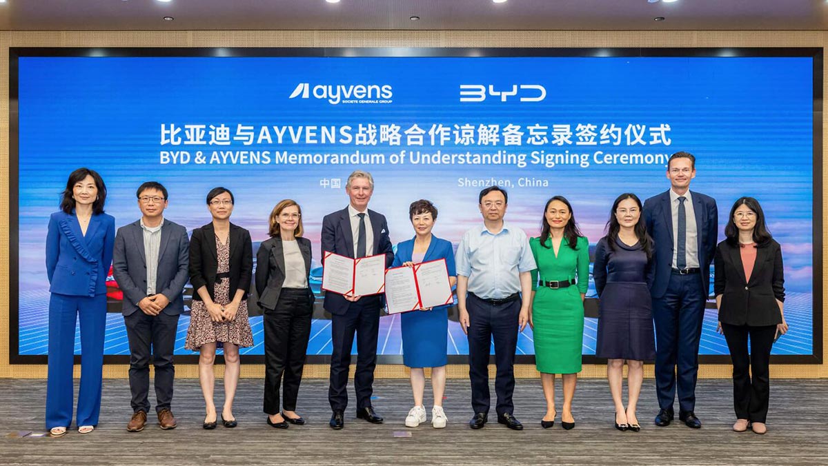 BYD signs deal with French car leasing firm Ayvens to expand in Europe