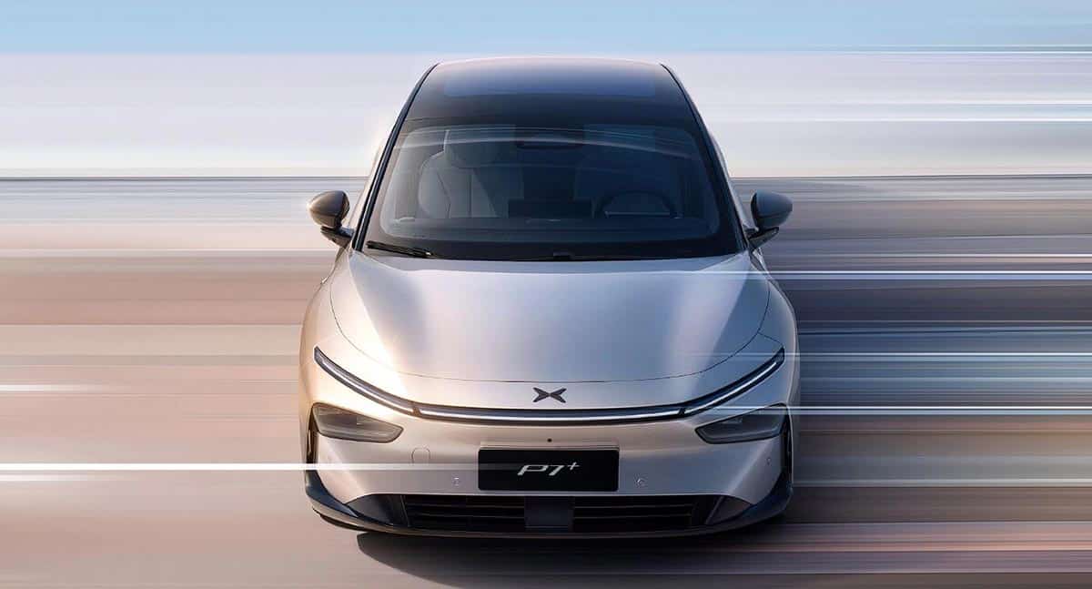Xpeng names 'F57' sedan P7+, releases 1st official images
