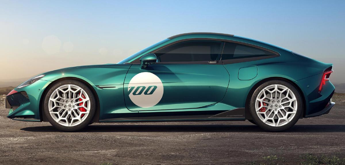 MG unveils new electric sports car MG Cyber GTS at Goodwood Festival of Speed in UK