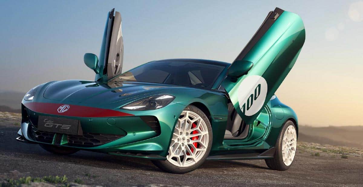 MG unveils new electric sports car MG Cyber GTS at Goodwood Festival of Speed in UK