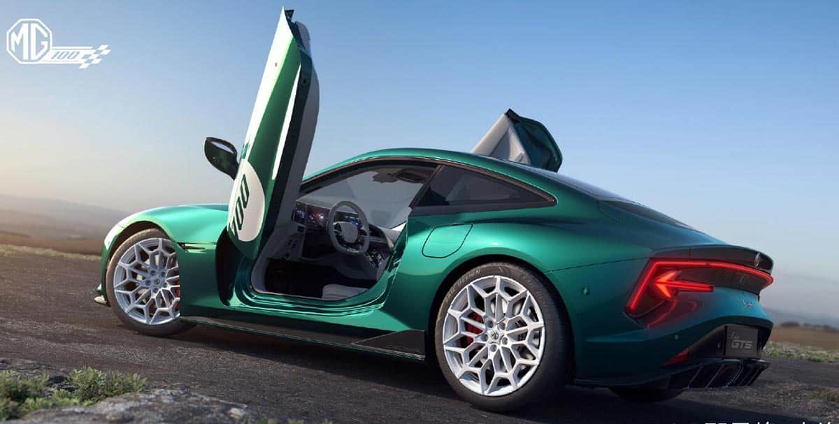 MG unveils new electric sports car MG Cyber GTS at Goodwood Festival of Speed in UK