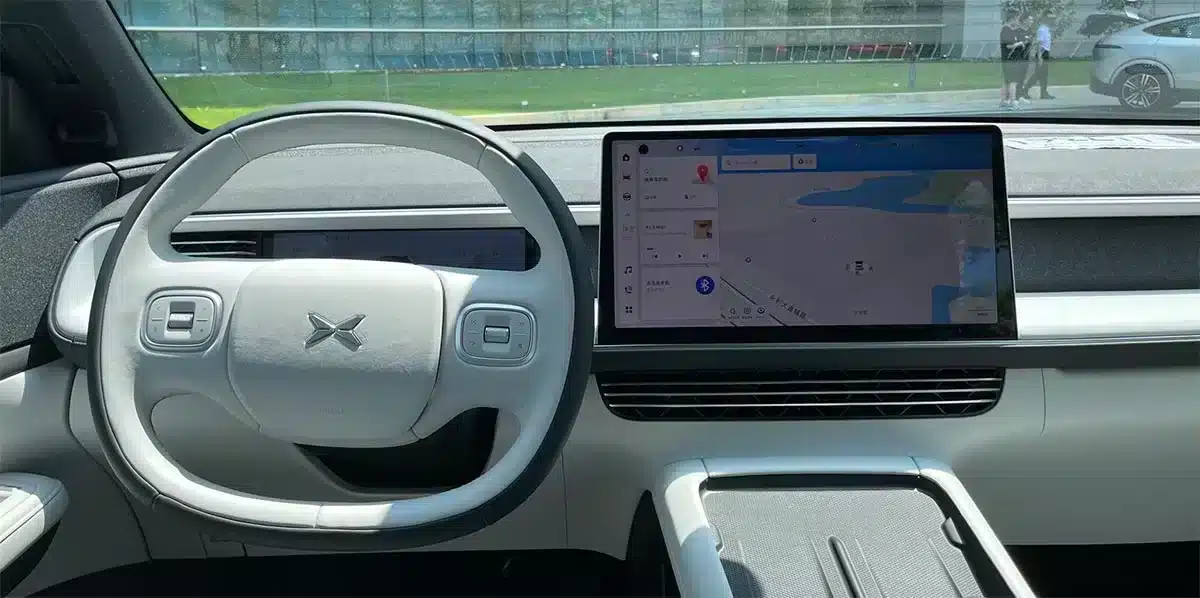 Spy shots reveal interior of Xpeng Mona M03