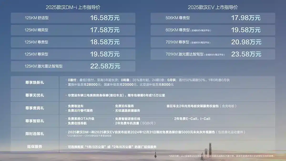 BYD launches 2025 Han sedan with lower prices and upgraded specs