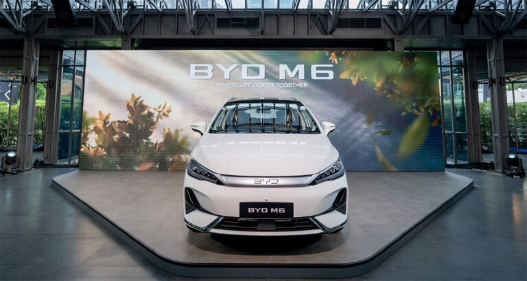 BYD launches M6 electric MPV in Thailand