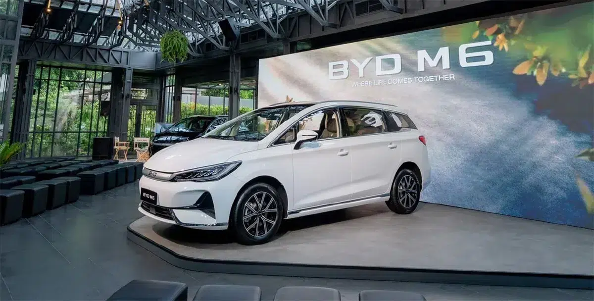 BYD launches M6 electric MPV in Thailand