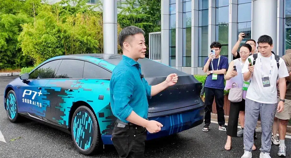 Xpeng P7+ makes real-life debut, launch expected in Q4