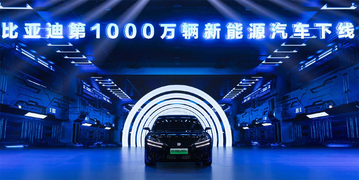 BYD reaches 10 millionth NEV production milestone